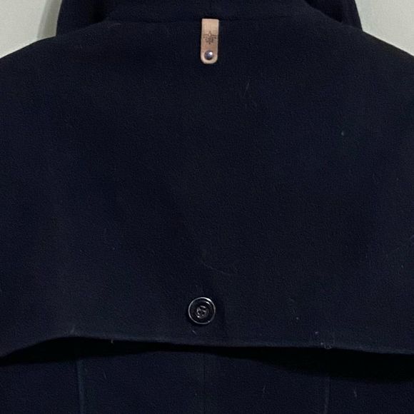 Mackage Black Peacoat with Flair Cashmere Blend - Picture 4 of 6